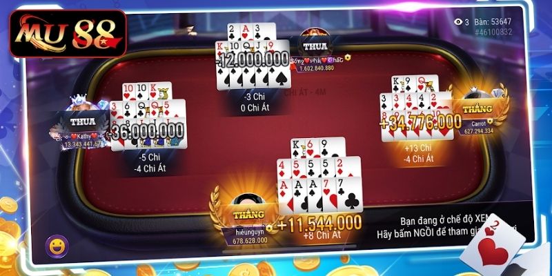 Khám phá luật chơi mậu binh từ cơ bản đến nâng cao